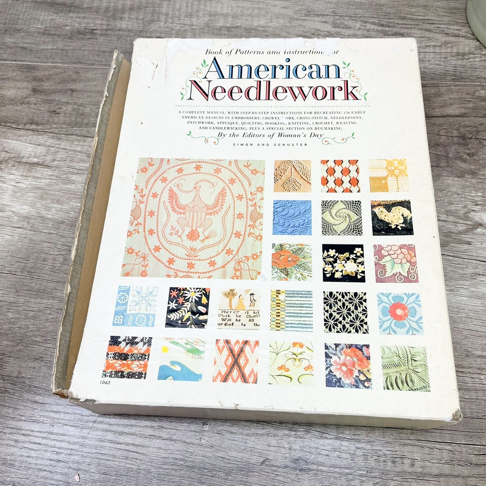 Vintage 1963 American Needlework Book of Patterns Woman's Day Simon and Schuster